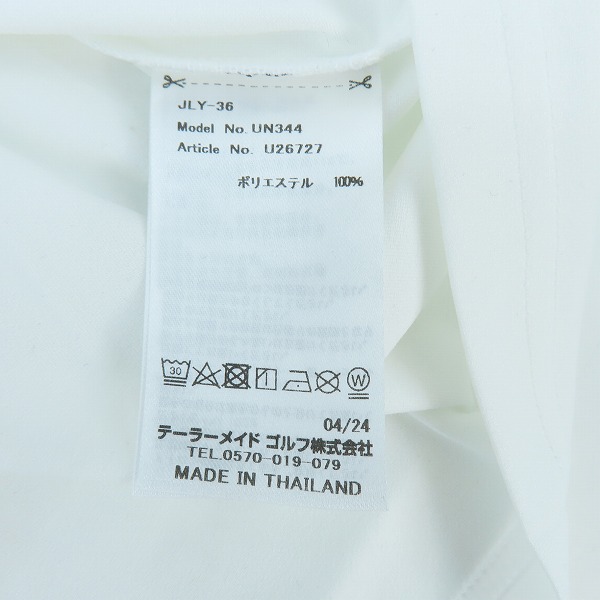 実際に弊社で買取させて頂いた【未使用】TaylorMade/テーラーメイド バックプリント S/S モック Tシャツ UN344/Oの画像 3枚目