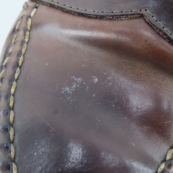 実際に弊社で買取させて頂いたAlden×Brooks brothers/オールデン×ブルックスブラザーズ  コードバン アンラインド ペニーローファー 06603/7.5Eの画像 8枚目