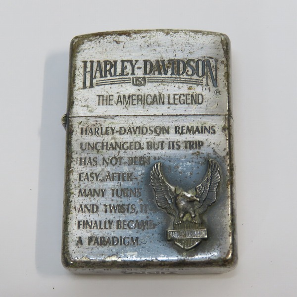 実際に弊社で買取させて頂いたZIPPO/ジッポー HARLEY DAVIDSON/ハーレーダビッドソン メタル貼り 1995年製