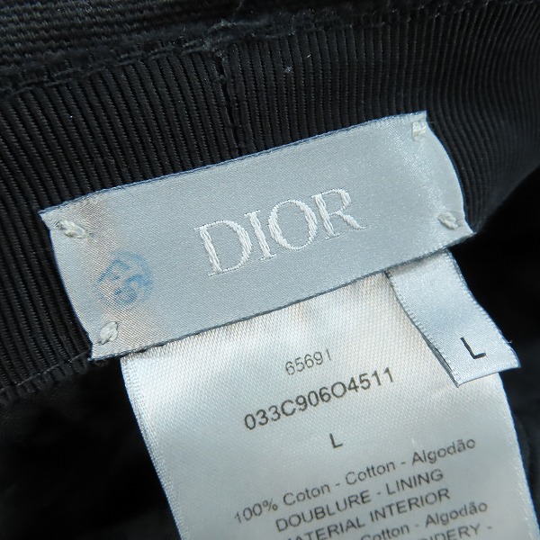 実際に弊社で買取させて頂いた【JPタグ】Dior Homme/ディオールオム ケニーシャーフ CDロゴ バケットハット/帽子 033C906O4511/Lの画像 7枚目