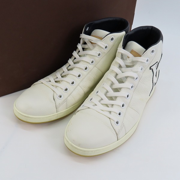 実際に弊社で買取させて頂いたLouis Vuitton/ルイヴィトン サニーサイドライン LVロゴ ハイカット レザー スニーカー MS1102 /7.5