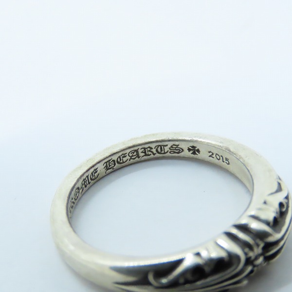実際に弊社で買取させて頂いたCHROME HEARTS/クロムハーツ BABY CLASSIC RING ”K&T" ベビークラシック ケー＆ティーリング 11.5-12号の画像 7枚目