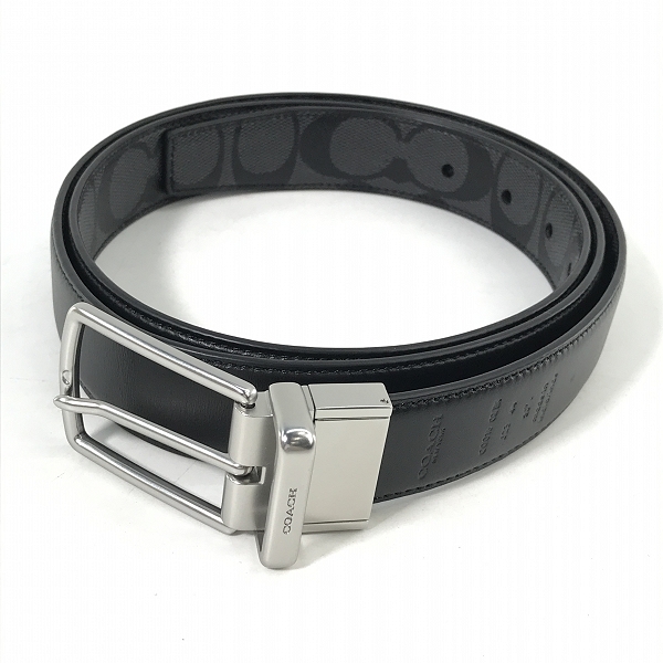 実際に弊社で買取させて頂いたCOACH/コーチ レザー ベルト リバーシブル CQ016/50