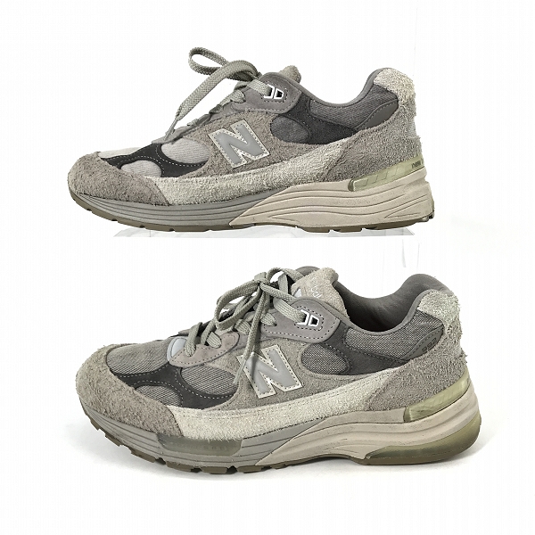 実際に弊社で買取させて頂いたNEW BALANCE×LEVIS/ニューバランス×リーバイス GREY DENIM スニーカー M992LV /27.5Dの画像 3枚目