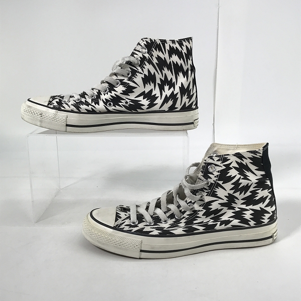 実際に弊社で買取させて頂いたELEY KISHIMOTO/イーリーキシモト 総柄 ハイカット スニーカーシューズ 26 の画像 3枚目