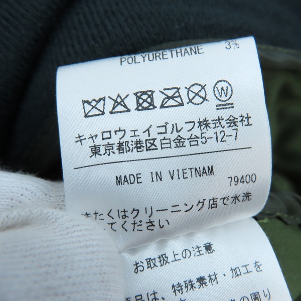 実際に弊社で買取させて頂いたCallaway/キャロウェイ ゴルフウェア 中綿プルオーバージャケット C21216103/Lの画像 6枚目