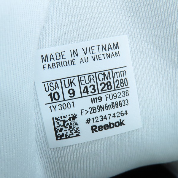 実際に弊社で買取させて頂いたadidas×Reebok/アディダス×リーボック INSTAPUMP FURY BOOST/インスタポンプフューリー ブースト FU9238/28の画像 5枚目