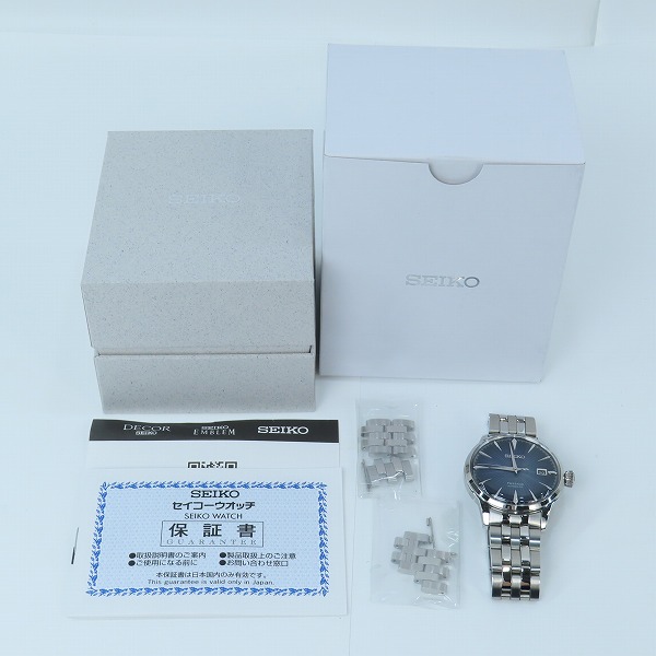 実際に弊社で買取させて頂いた【保証期間内】SEIKO/セイコー PRESAGE/プレザージュ 自動巻き 腕時計 SARY123 4R35-01T0の画像 7枚目