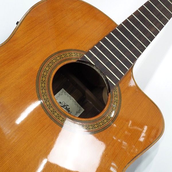 実際に弊社で買取させて頂いた★【弦無し】Aria/アリア AC50CE エレガット/ガットギター スペイン製の画像 5枚目