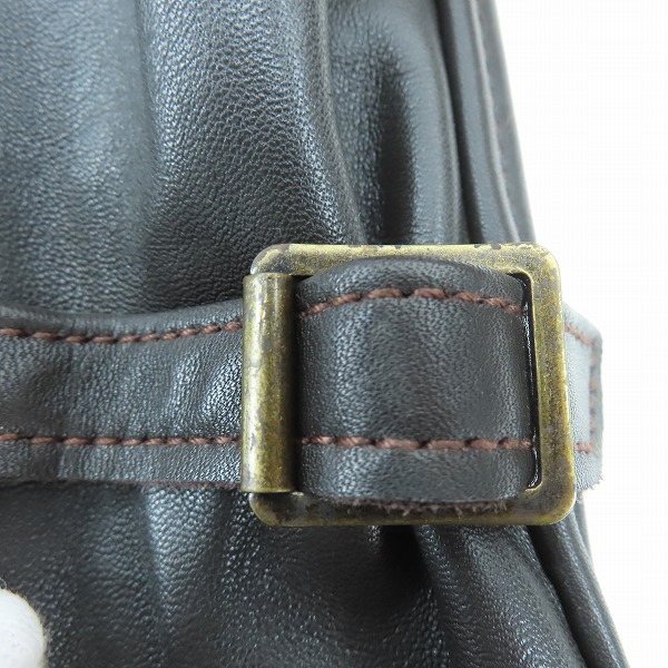 実際に弊社で買取させて頂いたAero LEATHER/エアロレザー エディフィス別注 ハーフベルデッド ホースハイドレザージャケット/36の画像 6枚目