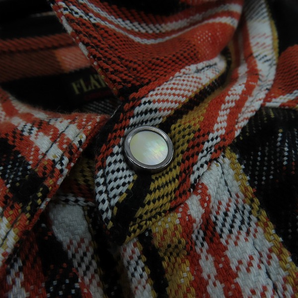 実際に弊社で買取させて頂いたTHE FLAT HEAD/フラットヘッド チェック柄 ウエスタンシャツ /40の画像 5枚目