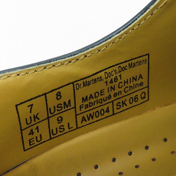 実際に弊社で買取させて頂いたDr.Martens/ドクターマーチン 3ホール シューズ AW004 UK7の画像 5枚目