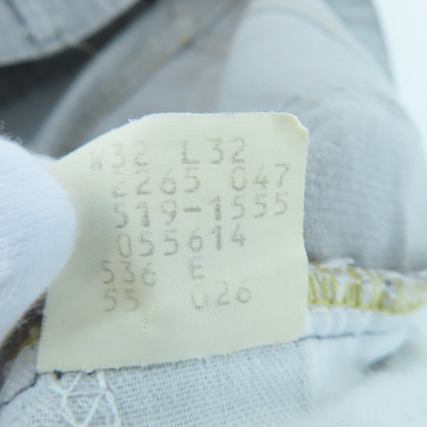 実際に弊社で買取させて頂いたLevis/リーバイス 80s ヴィンテージ 刻印536 白タブ コーデュロイパンツ 519-1555 W32 L32の画像 4枚目