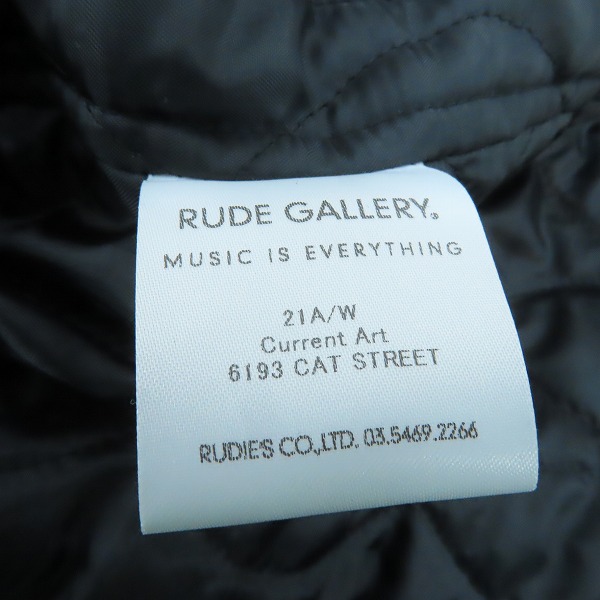 実際に弊社で買取させて頂いたRUDE GALLERY/ルードギャラリー 21AW Current Art 6193 CAT STREET M-65 FIELD COAT/フィールド コート/モッズコート/Mの画像 5枚目