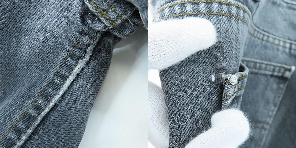 実際に弊社で買取させて頂いたLevis/リーバイス 90s ヴィンテージ  刻印536 ジップフライ ブラックデニムパンツ 40505-0259 W33 L34 の画像 9枚目