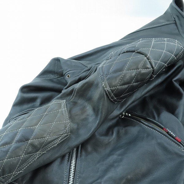 実際に弊社で買取させて頂いたSchott ショット クラシックレーサー セミダブル レザージャケット 3181013/Lの画像 6枚目