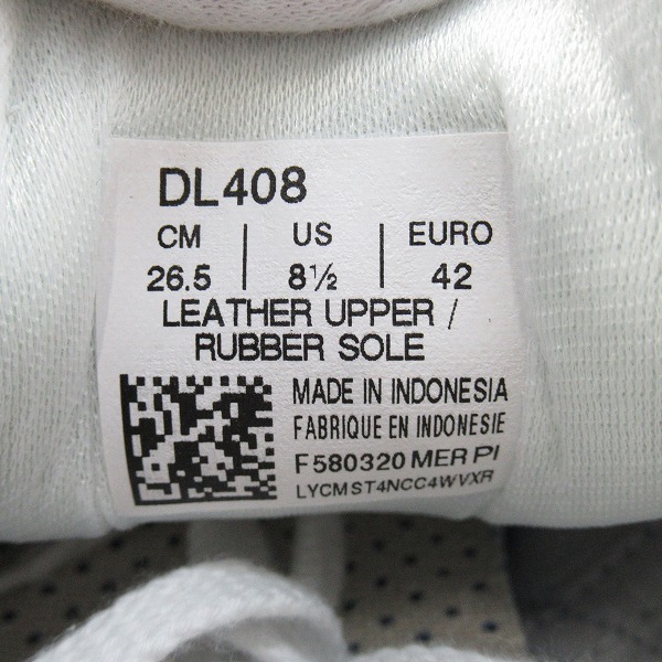 実際に弊社で買取させて頂いた【未使用】Onitsuka Tiger/オニツカタイガー MEXICO 66/メキシコ 66  ローカット スニーカー DL408 0146/26.5の画像 5枚目