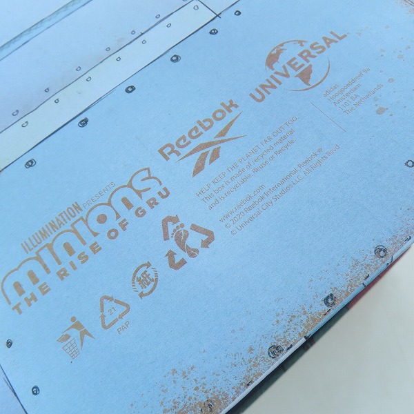 実際に弊社で買取させて頂いた【未使用】Reebok×MINIONS/リーボック×ミニオンズ INSTAPUMP FURY MU/インスタポンプ フューリー FY3404/27の画像 9枚目