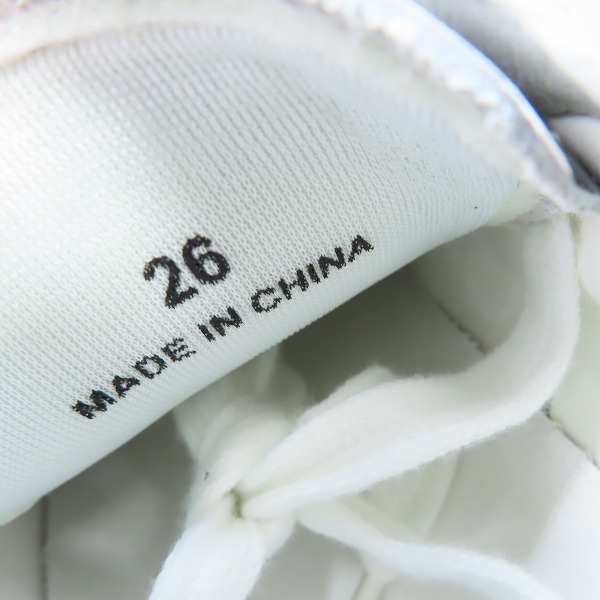 実際に弊社で買取させて頂いた【未使用】HYSTERIC GLAMOUR/ヒステリックグラマー チェック 厚底 スニーカー 02183QS01218/26の画像 5枚目