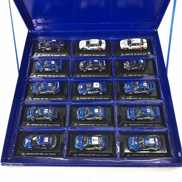 実際に弊社で買取させて頂いたCM's Corporation/シーエムズコーポレーション ラリーカーコレクション 1/64 subaru/スバル WRCの軌跡 555個限定の画像 2枚目