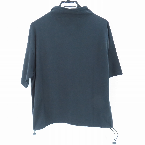 実際に弊社で買取させて頂いたBOTTEGAVENETA/ボッテガヴェネタ 22SS ドロー ストリング/Vステッチ ボトルネック 半袖 Tシャツ 707806 VF1U0/XSの画像 1枚目