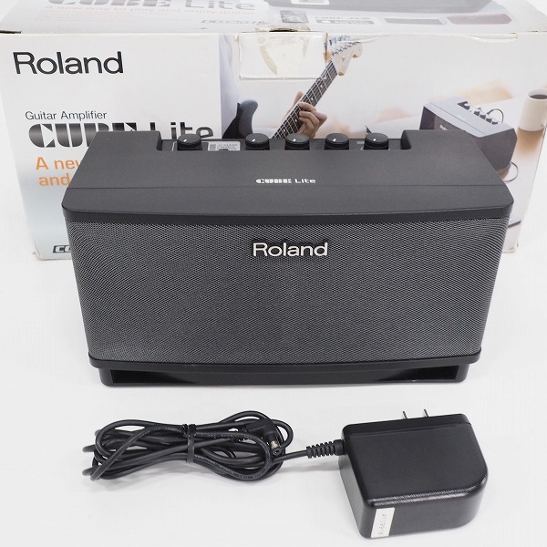 実際に弊社で買取させて頂いたRoland/ローランド CUBE Lite ギターアンプ ブラック ACアダプター付【動作確認済】