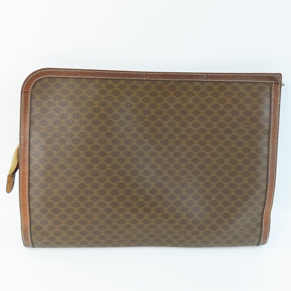 実際に弊社で買取させて頂いたCELINE/セリーヌ マカダム柄 クラッチバッグの画像 1枚目