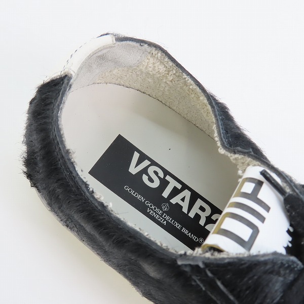 実際に弊社で買取させて頂いたGOLDEN GOOSE/ゴールデングース BLACK PONY V STAR2 スニーカー/42の画像 4枚目