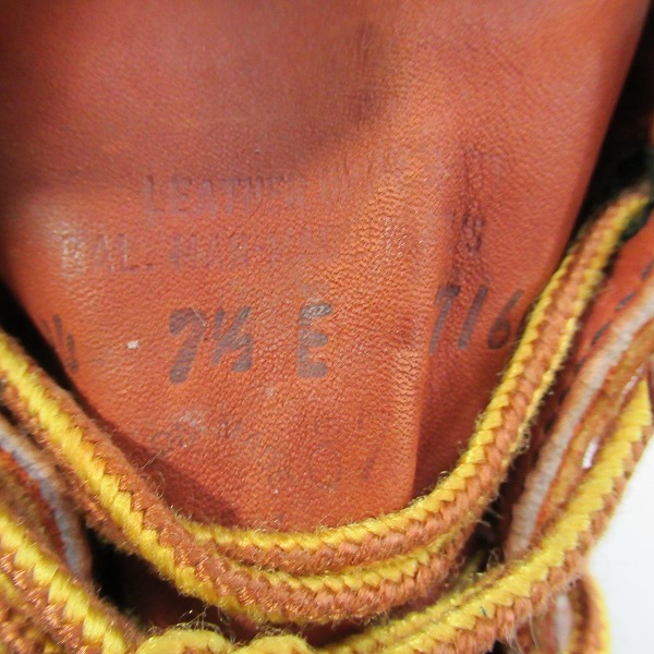 実際に弊社で買取させて頂いたRED WING/レッドウィング 半円犬タグ アイリュッシュセッターブーツ 875/7.5Eの画像 6枚目