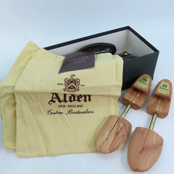 実際に弊社で買取させて頂いたALDEN/オールデン ハワイアンタンカーブーツ/シューズ コードバン 4020HC/7Dの画像 8枚目