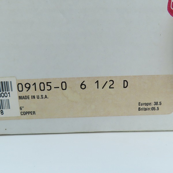 実際に弊社で買取させて頂いたRED WING/レッドウィング プレーントゥ ブーツ 9105/6.5Dの画像 9枚目