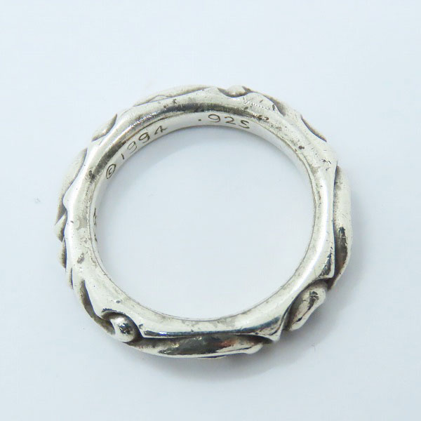 実際に弊社で買取させて頂いたCHROME HEARTS/クロムハーツ スクロールバンドリング 22.5号の画像 5枚目