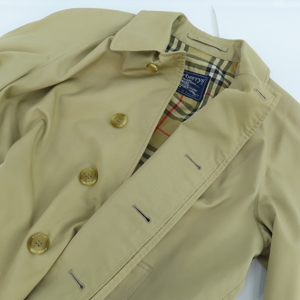 実際に弊社で買取させて頂いた【難有り】Burberrys/バーバリーズ 裏地ノバチェック ステンカラーコート の画像 5枚目