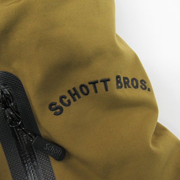 実際に弊社で買取させて頂いたSchott/ショット 2TONE DOWN PARKA/ツートン ダウンパーカー 3102063 オリーブ/Lの画像 6枚目