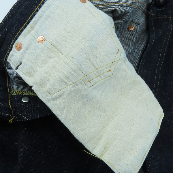 実際に弊社で買取させて頂いたLEVIS/リーバイス 501XX 刻印555 復刻 米国製 98年製 デニムパンツ 501-0003/W34L40の画像 8枚目