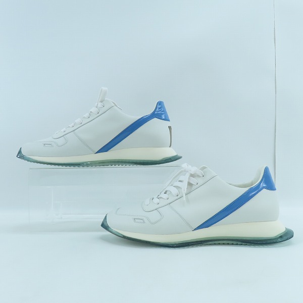 実際に弊社で買取させて頂いたRick Owens/リックオウエンス Performa Runner Lace up クリアソール レザースニーカー RU20F3811-LPOV60-106616/41の画像 3枚目