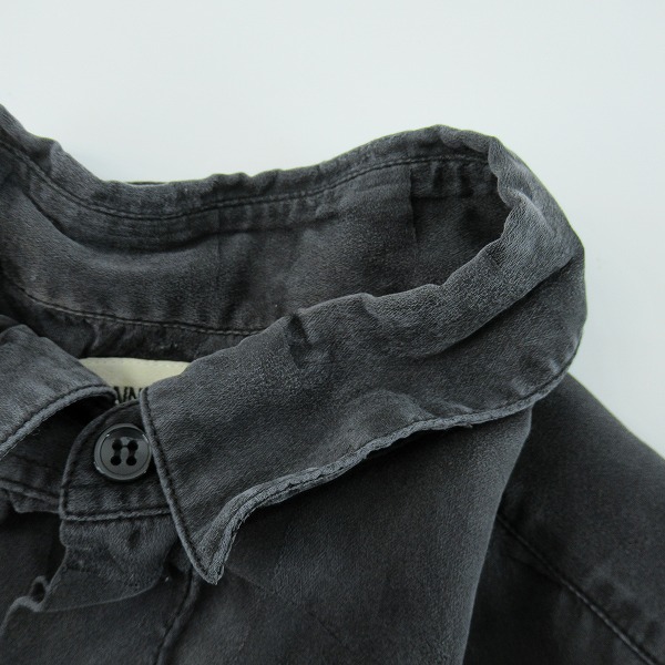 実際に弊社で買取させて頂いた【JPタグ】SAINT LAURENT PARIS/サンローランパリ ブロックチェック シルク長袖シャツ 646850 Y1D87/36の画像 6枚目