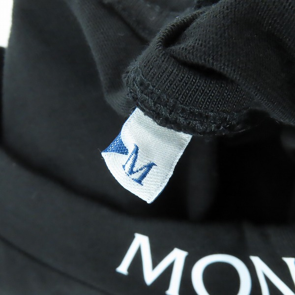 実際に弊社で買取させて頂いた【JPタグ】MONCLER/モンクレール ネックロゴ Ｔシャツ ブラック H20918C00040/Mの画像 3枚目