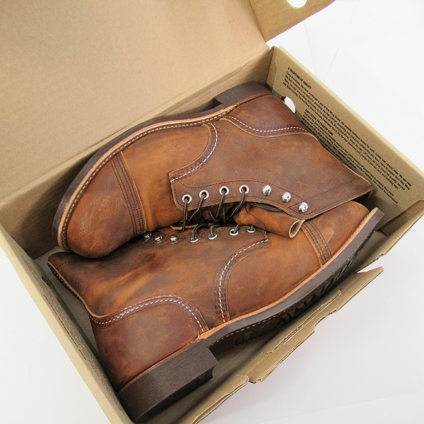 実際に弊社で買取させて頂いたRED WING/レッドウィング IRON RANGER/アイアン レンジャー ワークブーツ 8085/10Dの画像 7枚目