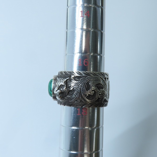 実際に弊社で買取させて頂いたGUCCI/グッチ GARDEN/ガーデン リング/指輪w/ストーン アラベスクパターン Ag925/17.5号の画像 8枚目