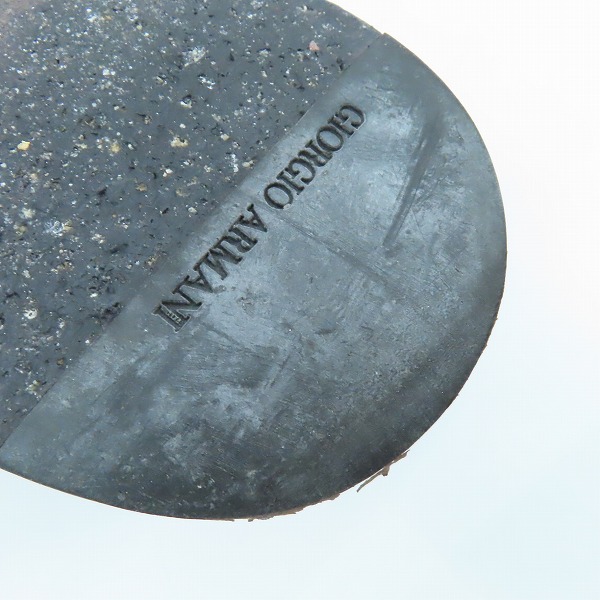 実際に弊社で買取させて頂いたGIORGIO ARMANI/ジョルジオアルマーニ レザー ローファーシューズ 39の画像 6枚目