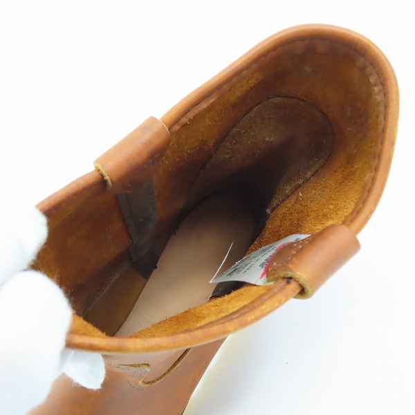 実際に弊社で買取させて頂いたREDWING /レッドウィング 羽タグ PECOS BOOTS/ペコスブーツ 866/7.5Eの画像 4枚目