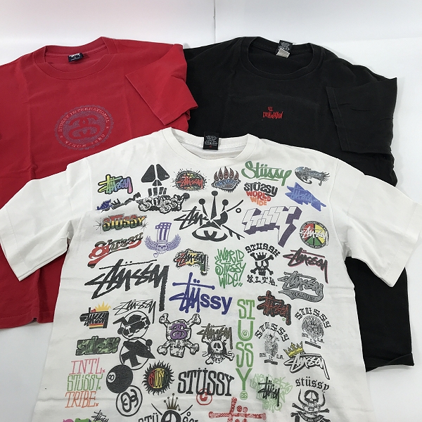 実際に弊社で買取させて頂いた【おまとめ】STUSSY/ステューシー A BATHING APEコラボ/ロゴ総柄 等 Tシャツの画像 1枚目