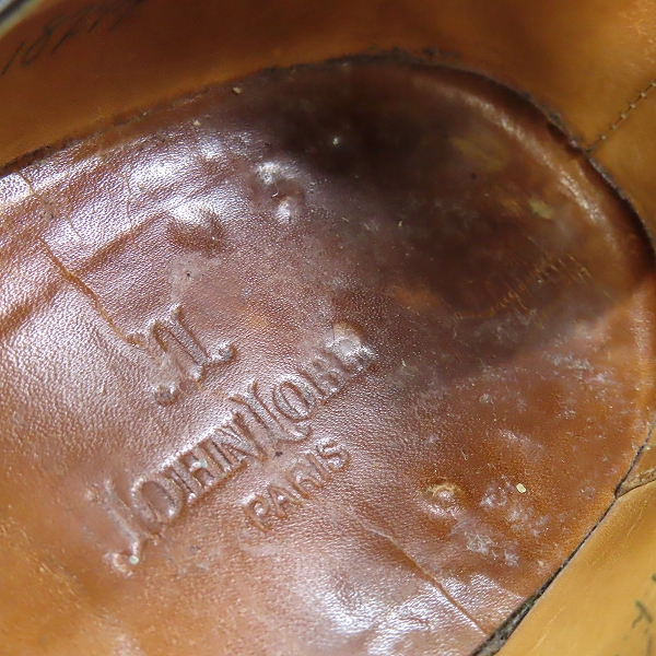 実際に弊社で買取させて頂いたJOHN LOBB/ジョンロブ CITY/シティ スウェードレザーストレートチップシューズ /9Fの画像 8枚目