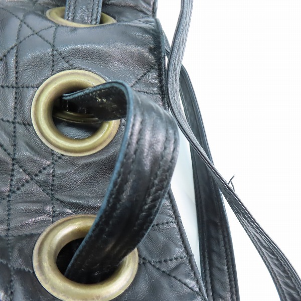 実際に弊社で買取させて頂いたChristian Dior/クリスチャンディオール ナッパレザー ワンショルダーバッグ　の画像 8枚目