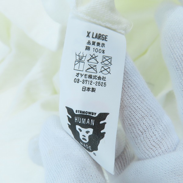 実際に弊社で買取させて頂いたHUMAN MADE × WTAPS/ヒューマンメイド × ダブルタップス トランプTシャツ XLの画像 5枚目