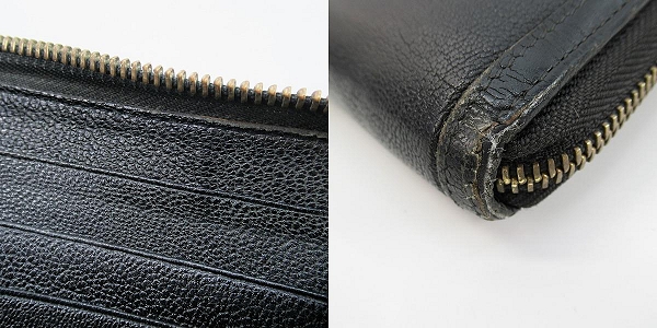 実際に弊社で買取させて頂いたBVLGARI/ブルガリ ドッピオトンド レザー ラウンドファスナー 長財布/ウォレットの画像 9枚目