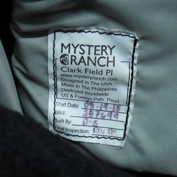実際に弊社で買取させて頂いたMYSTERY RANCH/ミステリーランチ 3way ブリーフケース/ショルダー/リュックの画像 7枚目