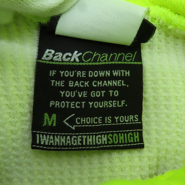 実際に弊社で買取させて頂いたBack Channel×CAMBER/バックチャンネル×キャンバー USA製 ジップアップ スウェット パーカー/Mの画像 4枚目