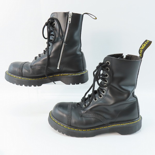 実際に弊社で買取させて頂いた Dr.Martens/ドクターマーチン 8761 BXB BOOT スチールトゥ 10ホール レースアップ ブーツ 10966001/UK7の画像 3枚目